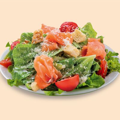Салат Цезарь с красной рыбой в Кондитерская ЛЮБО по цене 430 ₽