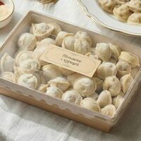 Пельмени с курицей в Бисквит