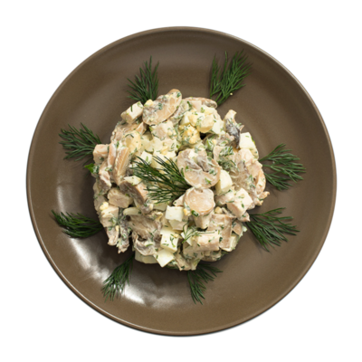 Салат с курицей и шампиньонами в Азбука Вкуса Экспресс Меню по цене 225 ₽