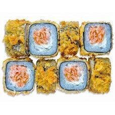 Теплый темпура ролл с лососем 8 шт в Маленькая Флоренция по цене 599 ₽