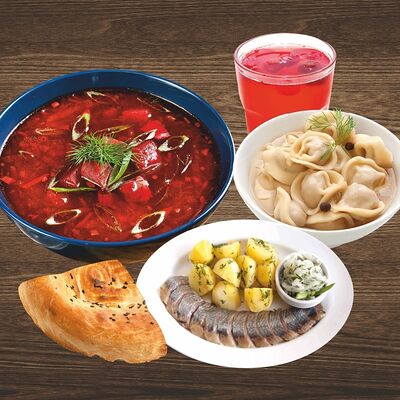 Комбо обед Русский в ИСКАНДЕР по цене 975 ₽