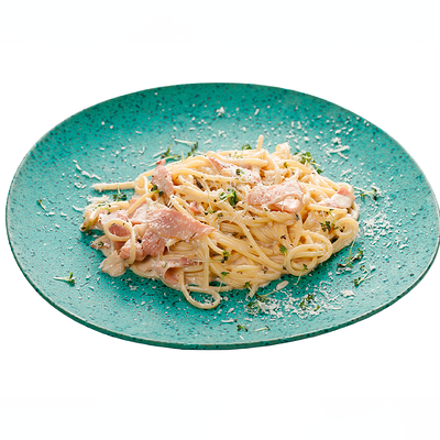 Паста карбонара в Омлет станция по цене 570 ₽