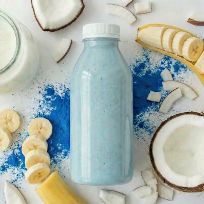 Голубой кокос молочный коктейльв Смузи-маркет Зелёнка по цене 500 ₽