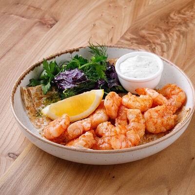 Тигровые креветки на мангале в ПуриПури по цене 1440 ₽