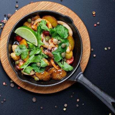 Соте из морепродуктов в Mesto Sushi & Grill по цене 580