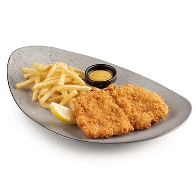 Шницель из куриного филе в Menza по цене 795 ₽