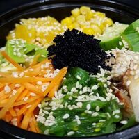 Поке с угрем в Wasabi Moscow halal