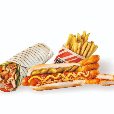 Микс сет с шавермой и хот-догом в Три соуса по цене 999 ₽