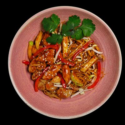 Лапша с курицей терияки в Ramenshop по цене 490 ₽