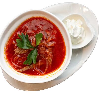 Борщ с говядиной в Папа плов по цене 527 ₽