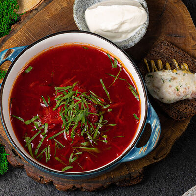 Доставка Суп Борщ в Library по цене 500 ₽