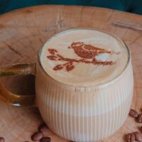 Халвичный раф в Coffee'19