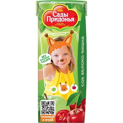 Сок Сады Придонья Яблоко-вишня в Take Pizza пицца в конусе по цене 69 ₽