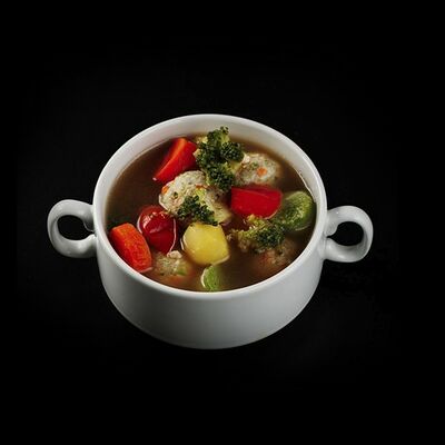 Овощной супчик с фрикадельками в 1st Gallery Lounge по цене 360 ₽