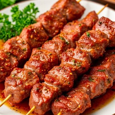 Шашлык из свиной шеи в Аджика по цене 1090 ₽