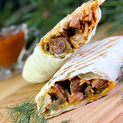 Шаурма куриная стандартная в Шашлык в бору по цене 280 ₽