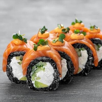 Филадельфия Black в ROLLS KING SUSHI KINGDOM по цене 1439 ₽