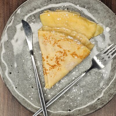 Блины со сгущенкойв I Want Coffee & Food по цене 290 ₽