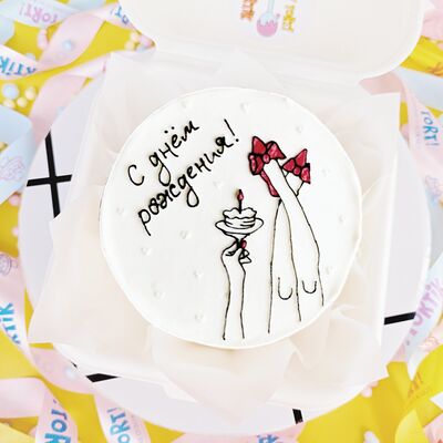 Бенто-торт на день рождения подруге, коллеге, сестре, жене, девушке, мужу, парню, другу, ноги в О! Тортик по цене 1990 ₽