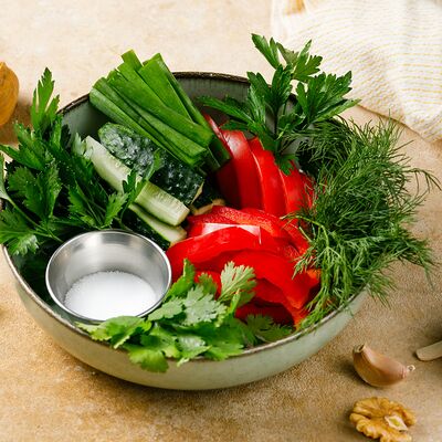 Овощная тарелка в Хинкали Хо по цене 470 ₽