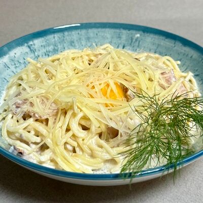 Спагетти Карбонара в Оазис кафе по цене 450 ₽