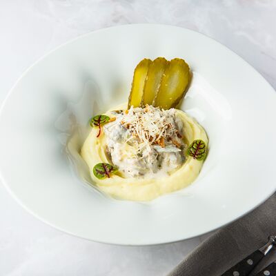 Бефстроганов из говядины в Хлеб и Вино по цене 1050 ₽