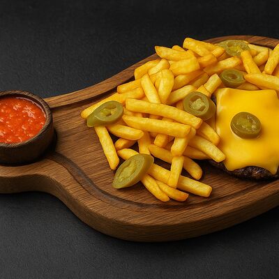 Рубленный бифштекс из мраморной говядины в Колхида Palace по цене 1270 ₽