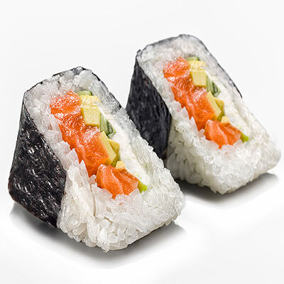 Онигири Филадельфия в Вкус и лосось по цене 390 ₽