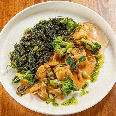 Строганов из волжского судака в Перчини на огне по цене 570