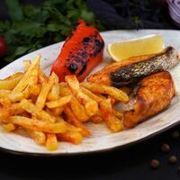 Сет №6 с шашлыком из семги и овощей в Жажда Вкуса