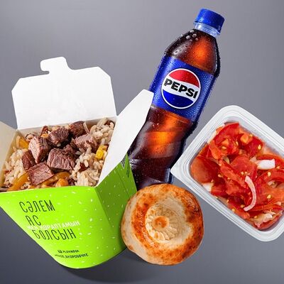 Комбо Плов L в #ПЛОВ_ВКОРОБОЧКЕ по цене 3990 ₸