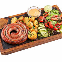 (д) сет один дома на 1 в ИТЛЕ Стейк-кафе Halal