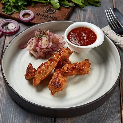Шашлык из курицы в Инжир по цене 300 ₽
