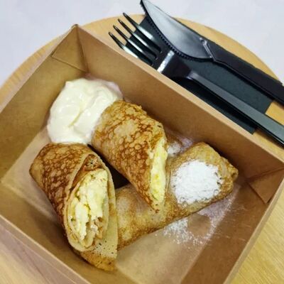 Блинчики с творогом в Домашняя кухня по цене 110 ₽