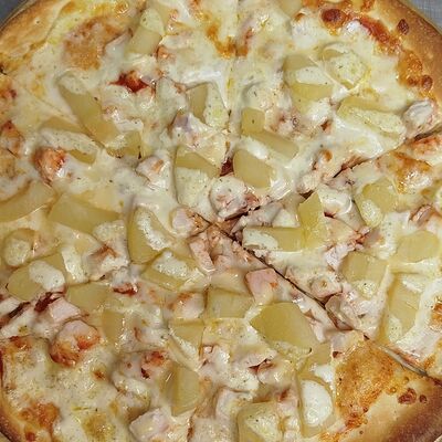 Пицца Курица и ананасы S в SUSHIROLLS по цене 450 ₽