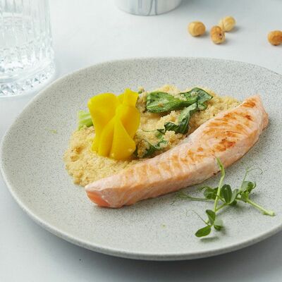 Лосось с киноа и редькой в Блеск по цене 690