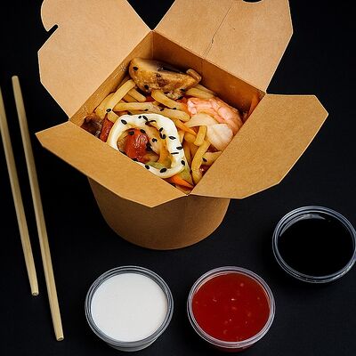 Да! Ёж! Вок! (с морепродуктами) в Да! Ёж! Пицца! по цене 680 ₽