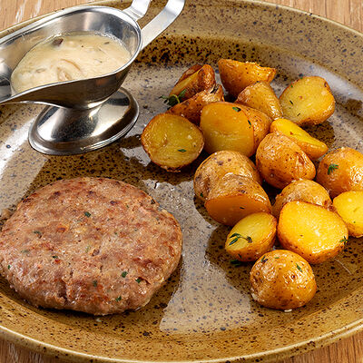 Бизнес-ланч Котлета по-домашнему с перечным соусом в Колбасофф по цене 440 ₽