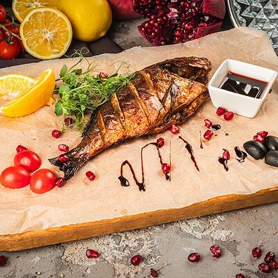 Дорадо на гриле в Дворец свадеб по цене 1070 ₽