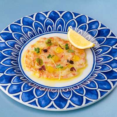 Карпаччо из лангустинов, оливковое масло, лимон в Рыба моей мечты по цене 1260 ₽