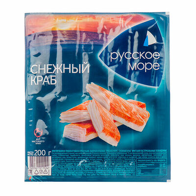 Крабовые палочки Русское море Снежный краб охлажденные Беларусь в Азбука Вкуса Экспресс Меню по цене 148 ₽