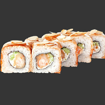 Ролл Континент с креветкой и миндалем в Рыбарис по цене 955 ₽