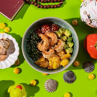 Поке с креветками и манго в Сушки на макушке по цене 1050