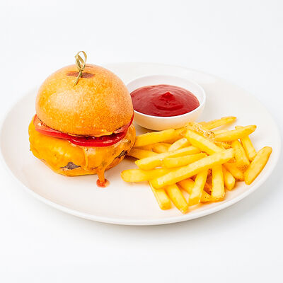 Бургер с котлетой из говядины в KM20 по цене 2160 ₽