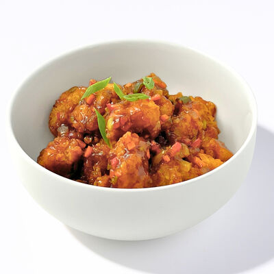 Курица Канпунги в кисло-сладком соусе, Большая порция в Kimbox - Корейская кухня по цене 890 ₽