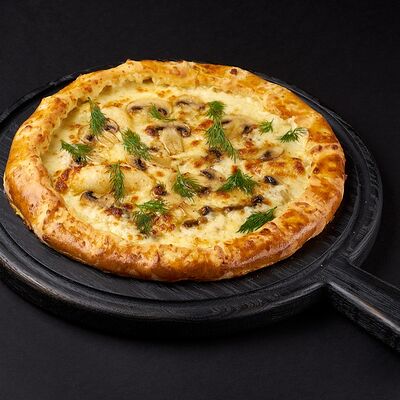 Открытый хачапури с грибами в ЛАЛИКО ГРУЗИНСКАЯ КУХНЯ по цене 890 ₽