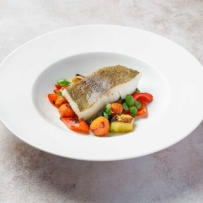Палтус с овощным соте в Osteria Mario по цене 970 ₽