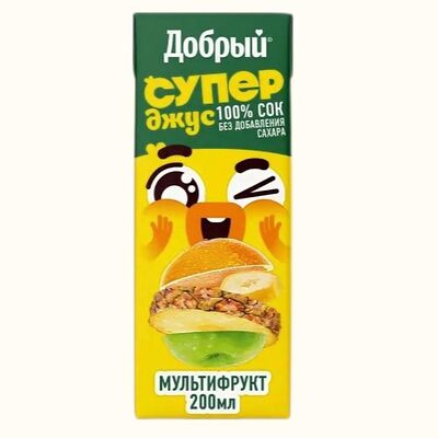 Добрый Супер джус Мультифрукт в Чебурек номер 1 по цене 85 ₽