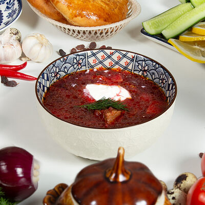 Борщ Стандарт в Самарканд PLOVE CENTER по цене 430 ₽