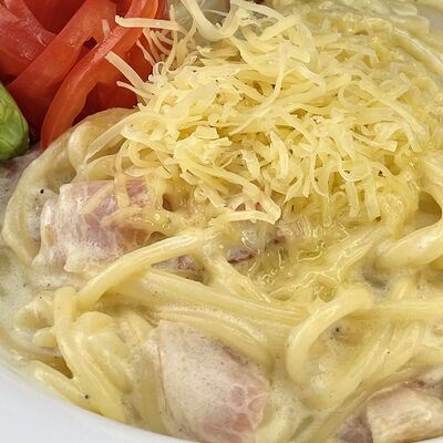 Паста Карбонара в BBQ Lounge - Шашлык в кафе по цене 480 ₽